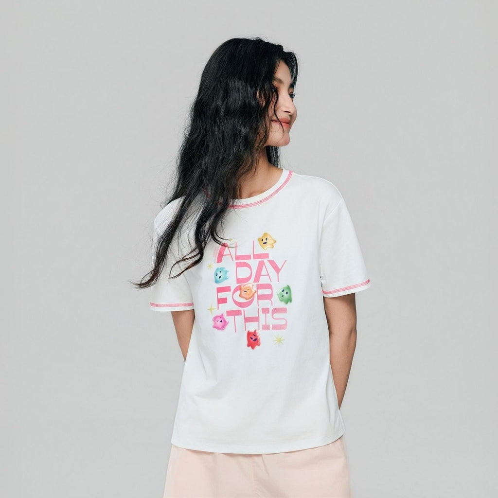 Giordano Women's Super Mario Print Tee - first_variant_option_2 Premium Print Tee for Giordano