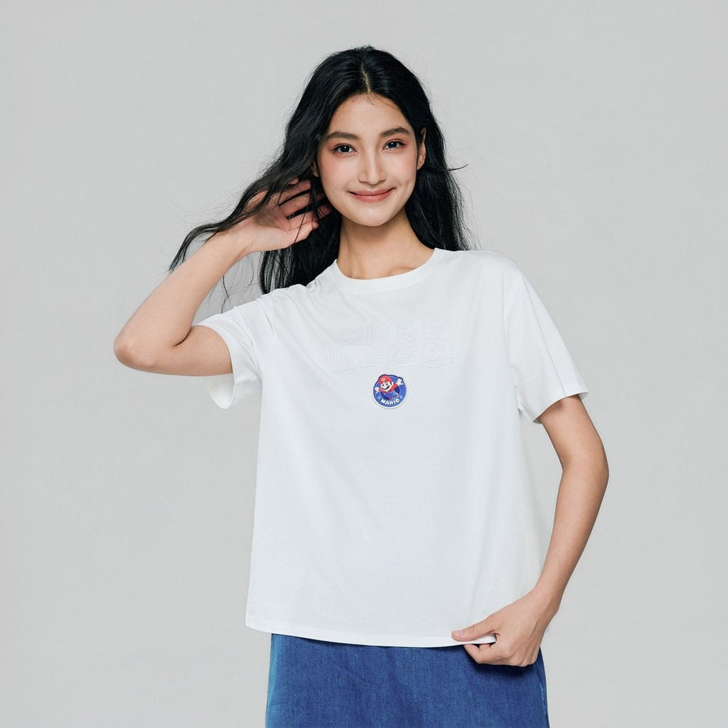Giordano Women's Super Mario Print Tee - first_variant_option_2 Premium Print Tee for Giordano