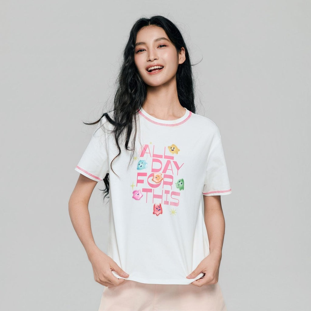 Giordano Women's Super Mario Print Tee - first_variant_option_2 Premium Print Tee for Giordano