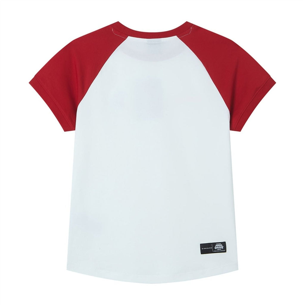 Giordano Women's Super Mario Raglan Tee - first_variant_option_2 Premium Print Tee for Giordano