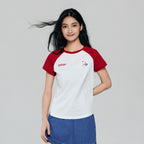 Giordano Women's Super Mario Raglan Tee - first_variant_option_2 Premium Print Tee for Giordano