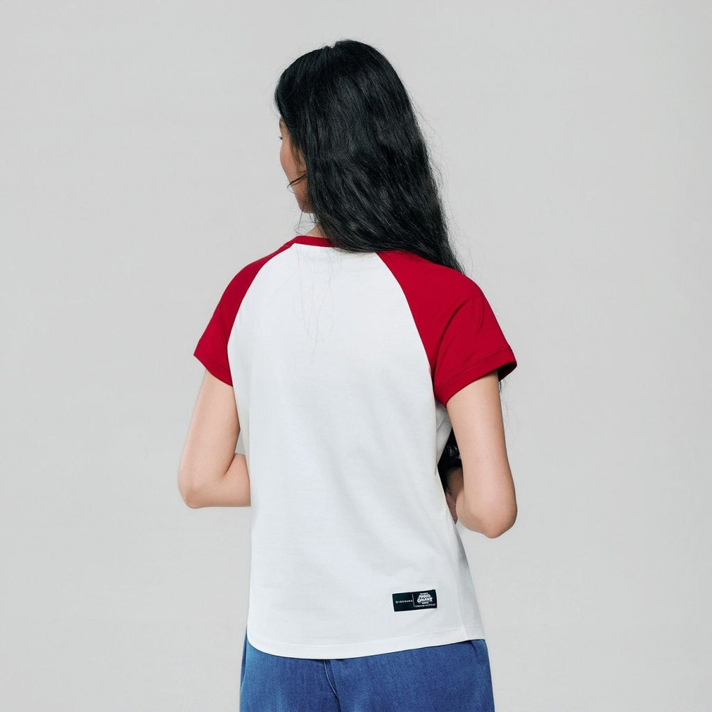 Giordano Women's Super Mario Raglan Tee - first_variant_option_2 Premium Print Tee for Giordano