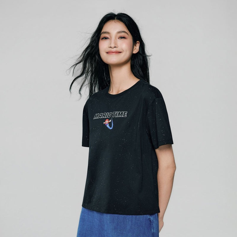 Giordano Women's Super Super Mario Boyfriend Tee - first_variant_option_2 Premium Print Tee for Giordano