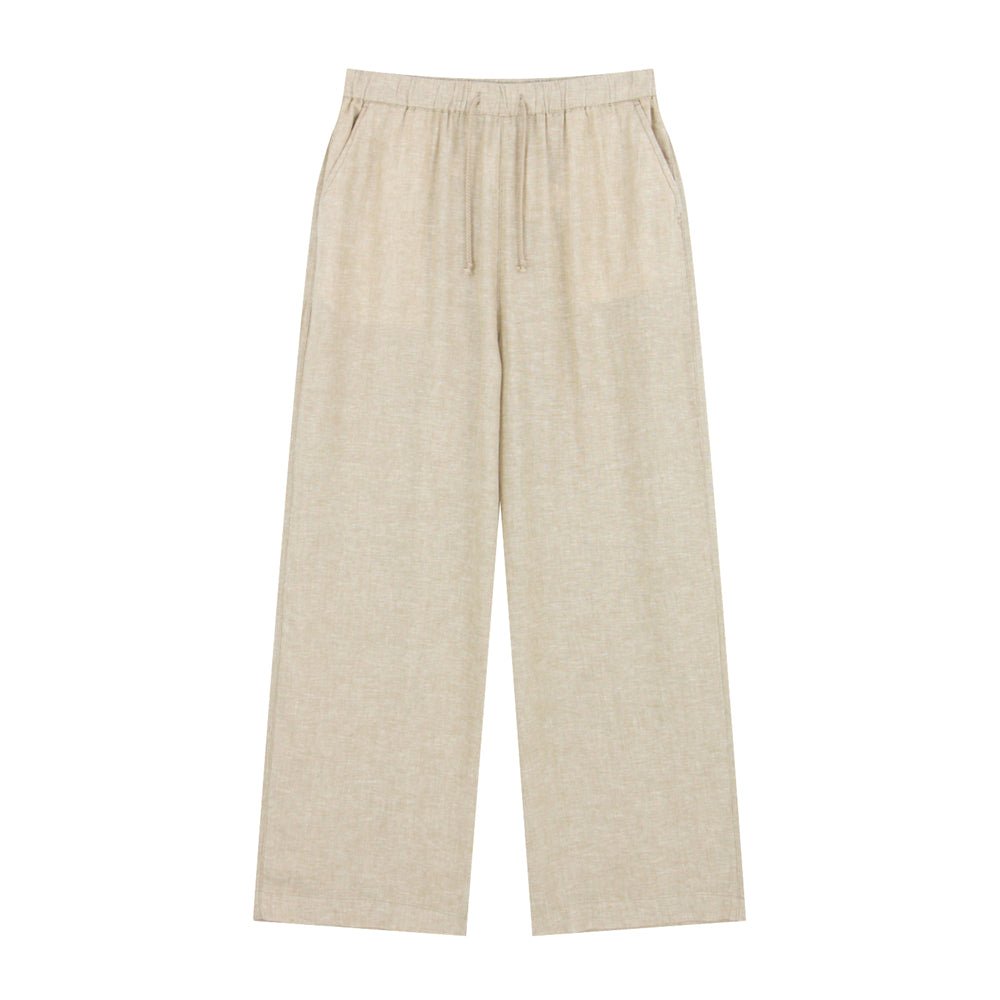 Giordano Women's Wide Leg Linen - Viscose Pants - first_variant_option_2 Premium Pants for Giordano