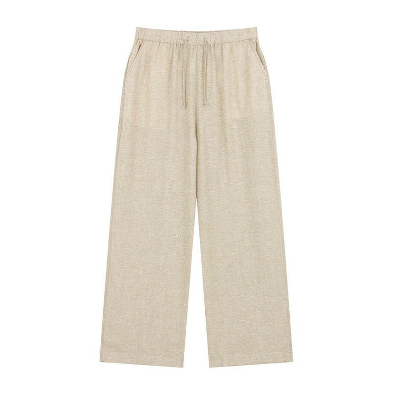 Giordano Women's Wide Leg Linen - Viscose Pants - first_variant_option_2 Premium Pants for Giordano