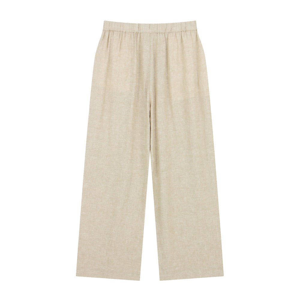 Giordano Women's Wide Leg Linen - Viscose Pants - first_variant_option_2 Premium Pants for Giordano