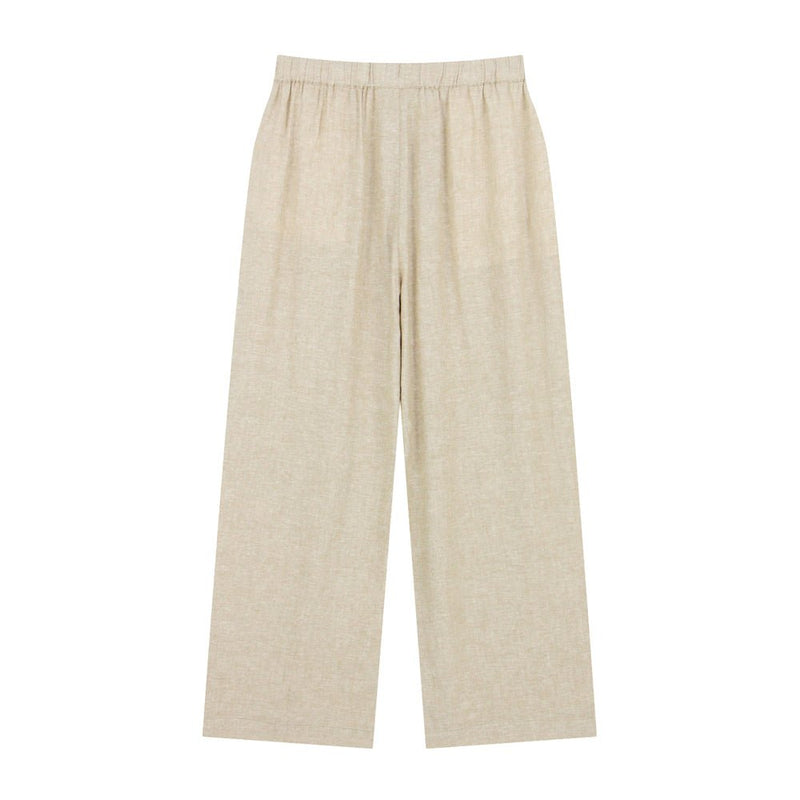 Giordano Women's Wide Leg Linen - Viscose Pants - first_variant_option_2 Premium Pants for Giordano
