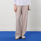 Giordano Women's Wide Leg Linen - Viscose Pants - first_variant_option_2 Premium Pants for Giordano