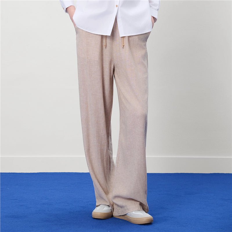 Giordano Women's Wide Leg Linen - Viscose Pants - first_variant_option_2 Premium Pants for Giordano