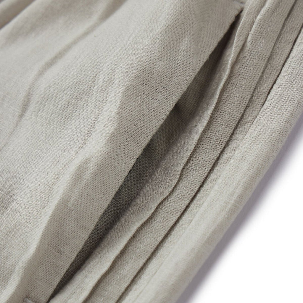 Giordano Women's Wide Leg Linen Viscose Pants - Elastic High Waist For Comfort - Premium Pants
