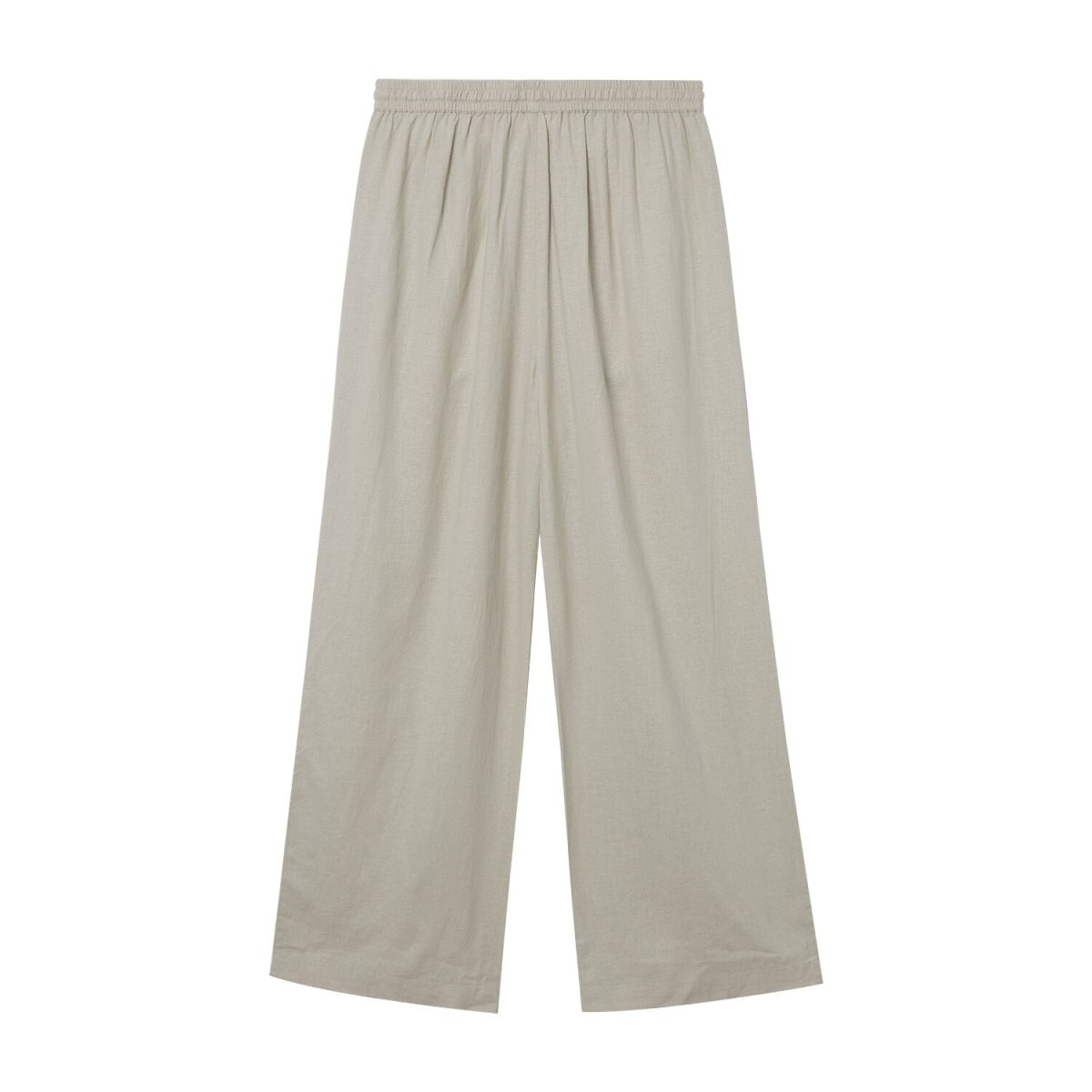 Giordano Women's Wide Leg Linen Viscose Pants - Elastic High Waist For Comfort - Premium Pants