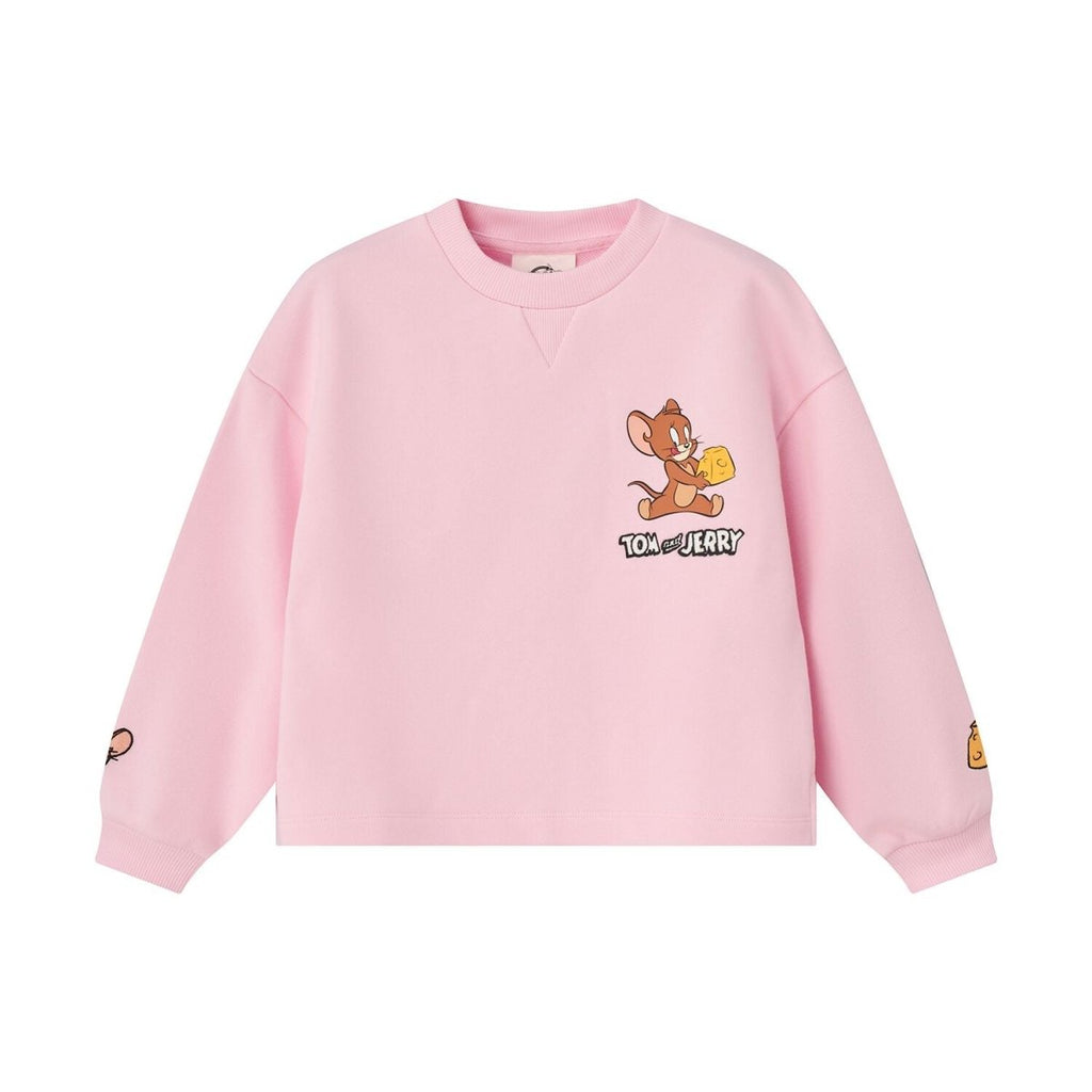 Giordano Girl's Tom & Jerry Oversized Printed Sweatshirt - first_variant_option_2 Premium Sweatshirt for Giordano