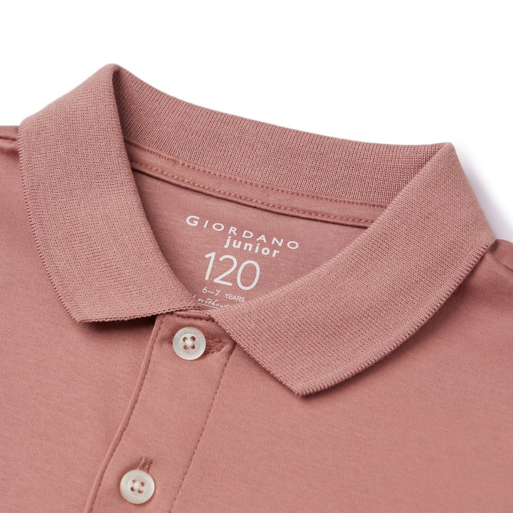 Junior Cotton Interlock Liquid Touch Polo 100 - Shop Giordano