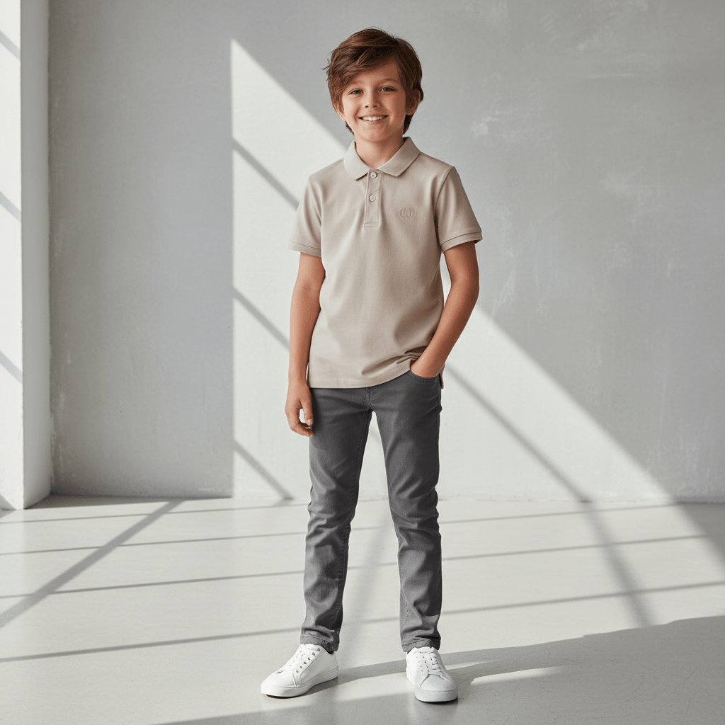 Junior Cotton Interlock Liquid Touch Polo 4 Y - Shop Giordano