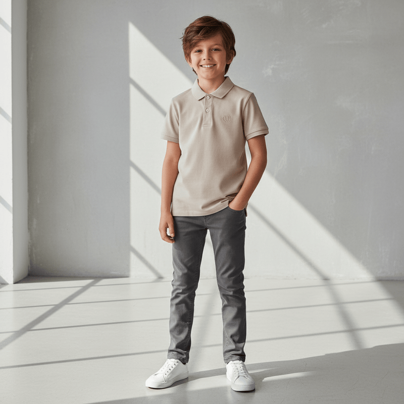 Junior Cotton Interlock Liquid Touch Polo 4 Y - Shop Giordano