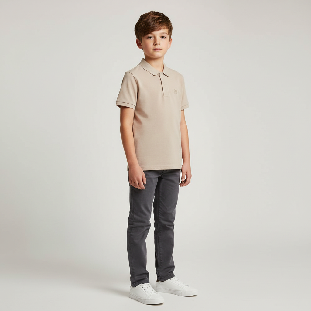 Junior Cotton Interlock Liquid Touch Polo
