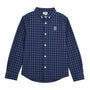 Giordano Junior Cotton Oxford Full Opening Long Sleeve Slim Fit Embroidery Garment Wash Shirt - Premium Shirts