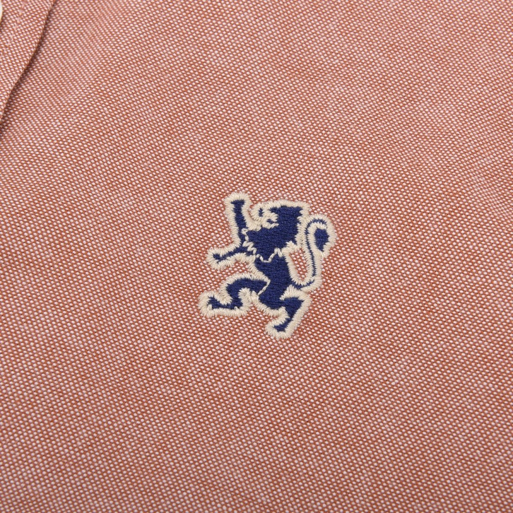 Giordano Junior Cotton Oxford Full Opening Long Sleeve Slim Fit Embroidery Garment Wash Shirt - Premium Shirts