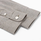 Giordano Junior Cotton Oxford Full Opening Long Sleeve Slim Fit Embroidery Garment Wash Shirt - Premium Shirts