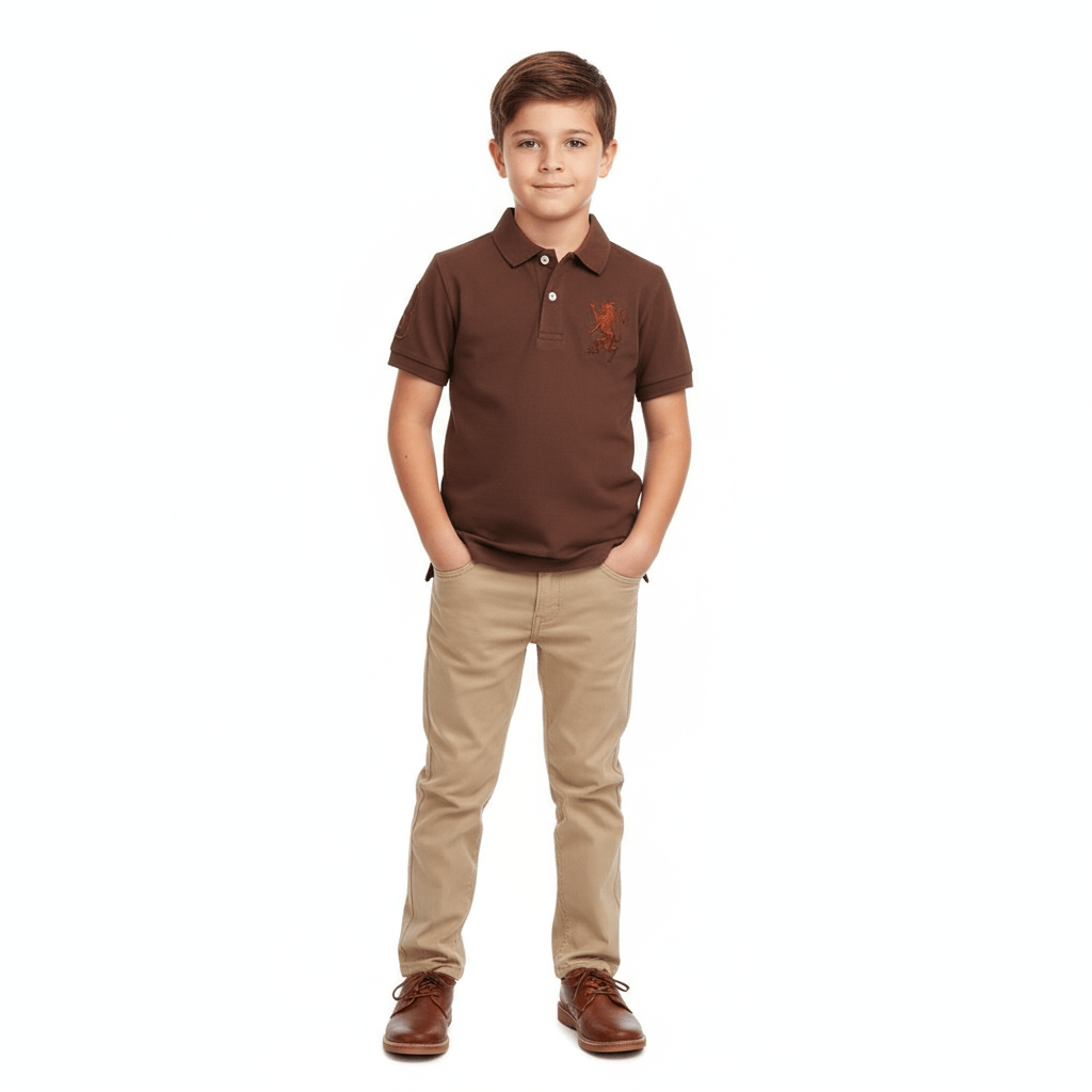 Junior Embroidery Short Sleeve Bold Polo 100 - Shop Giordano