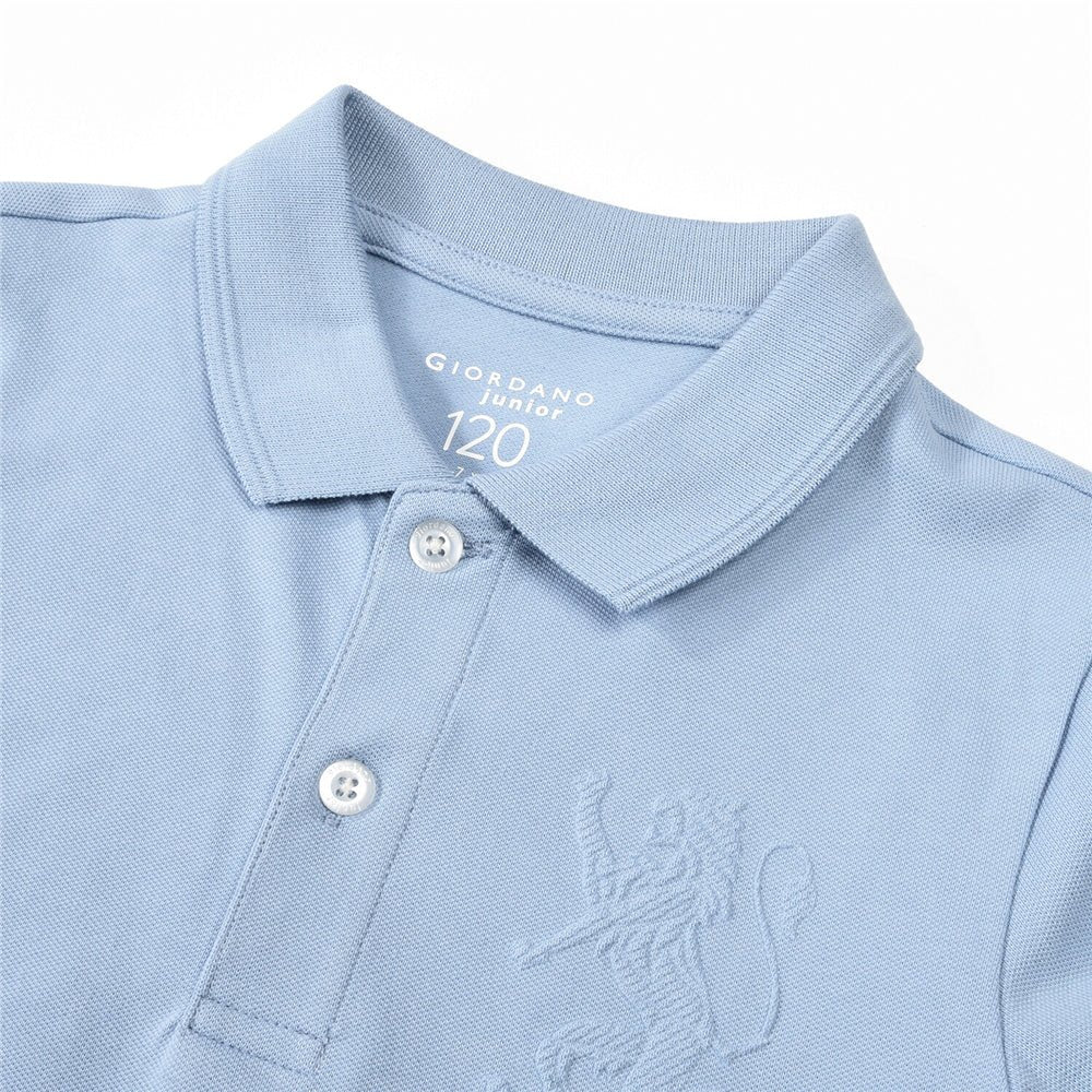Giordano Junior Embroidery Short Sleeve Bold Polo - Premium Polo