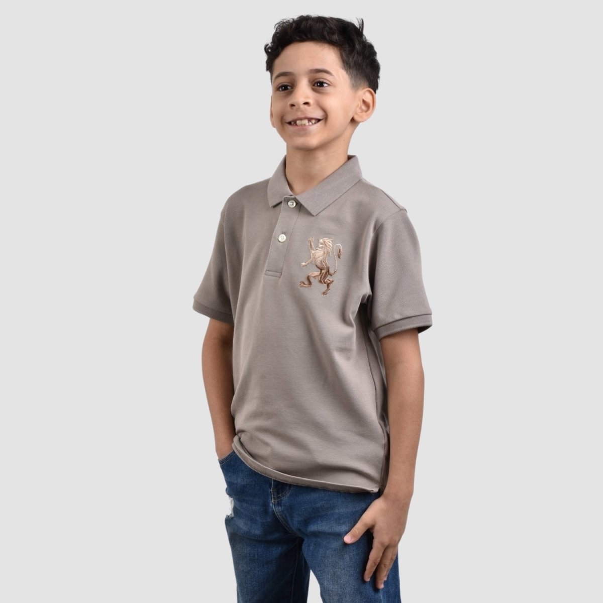 Giordano Junior Embroidery Short Sleeve Bold Polo - Premium Polo