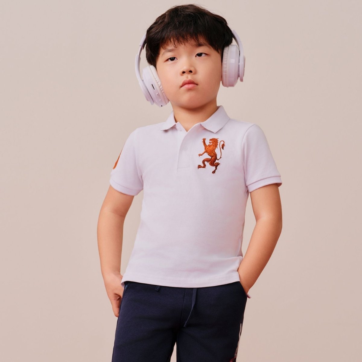 Junior Embroidery Short Sleeve Bold Polo - Giordano