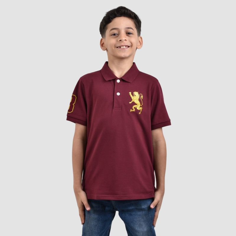 Giordano Junior Embroidery Short Sleeve Bold Polo - Premium Polo