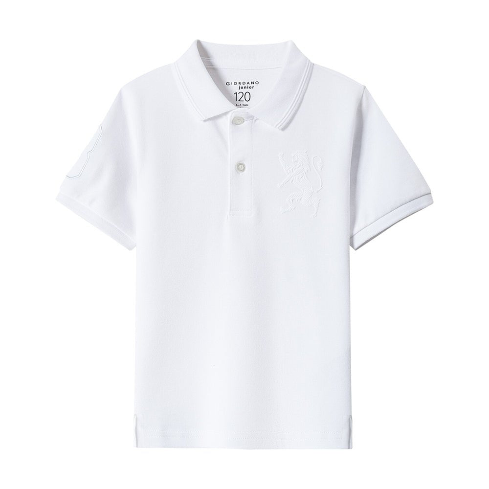 Junior Embroidery Short Sleeve Bold Polo - Giordano