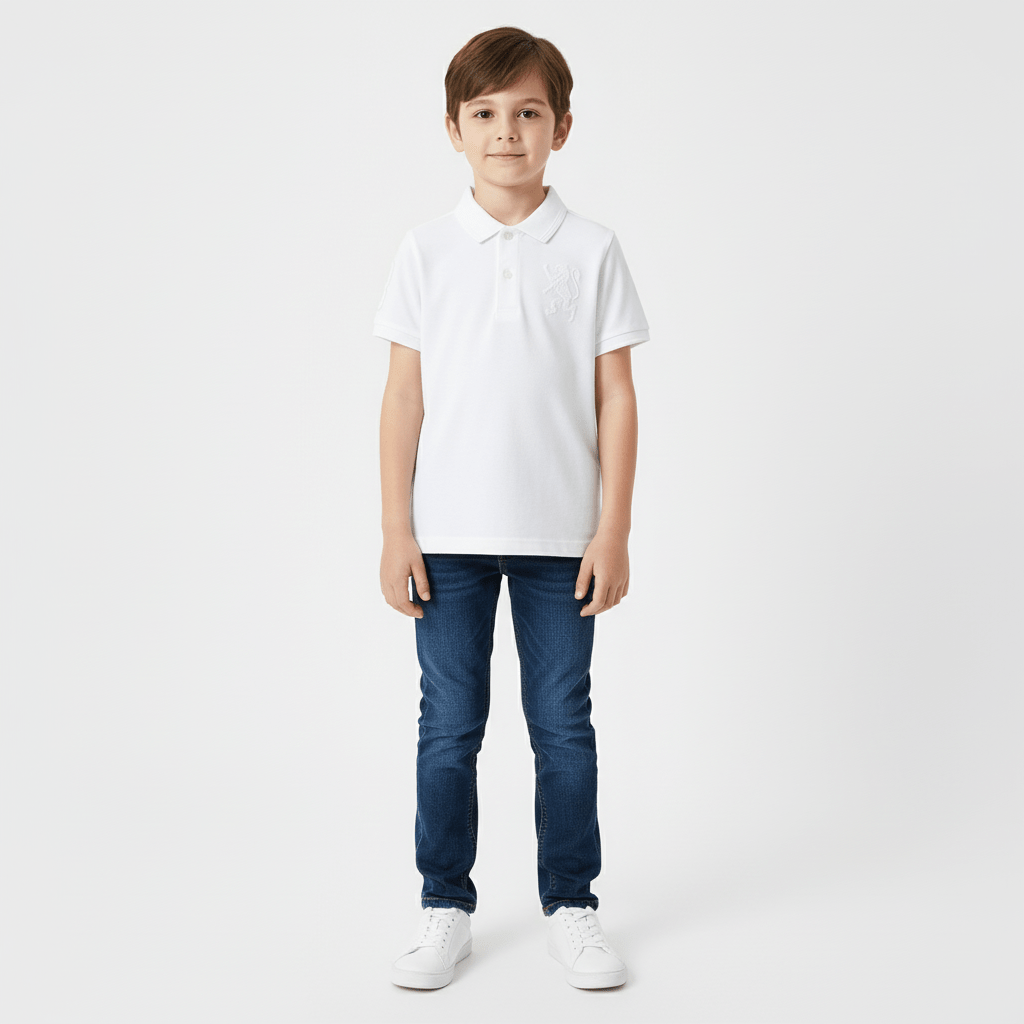 Junior Embroidery Short Sleeve Bold Polo 4 Y - Shop Giordano