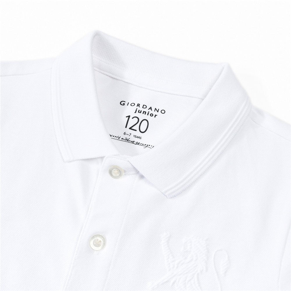 Junior Embroidery Short Sleeve Bold Polo - Giordano