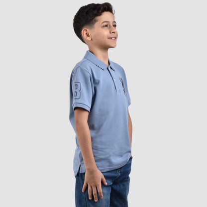 Junior Embroidery Short Sleeve Bold Polo - Giordano