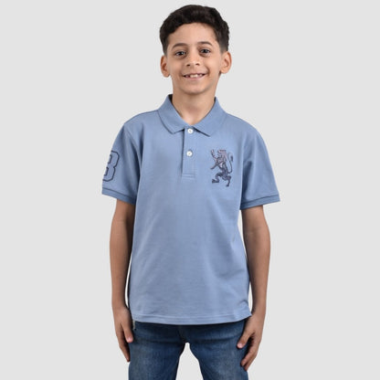 Junior Embroidery Short Sleeve Bold Polo - Giordano