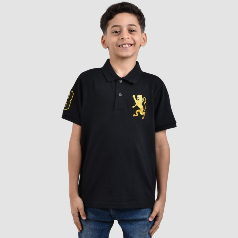 Junior Embroidery Short Sleeve Bold Polo 4 Y - Shop Giordano