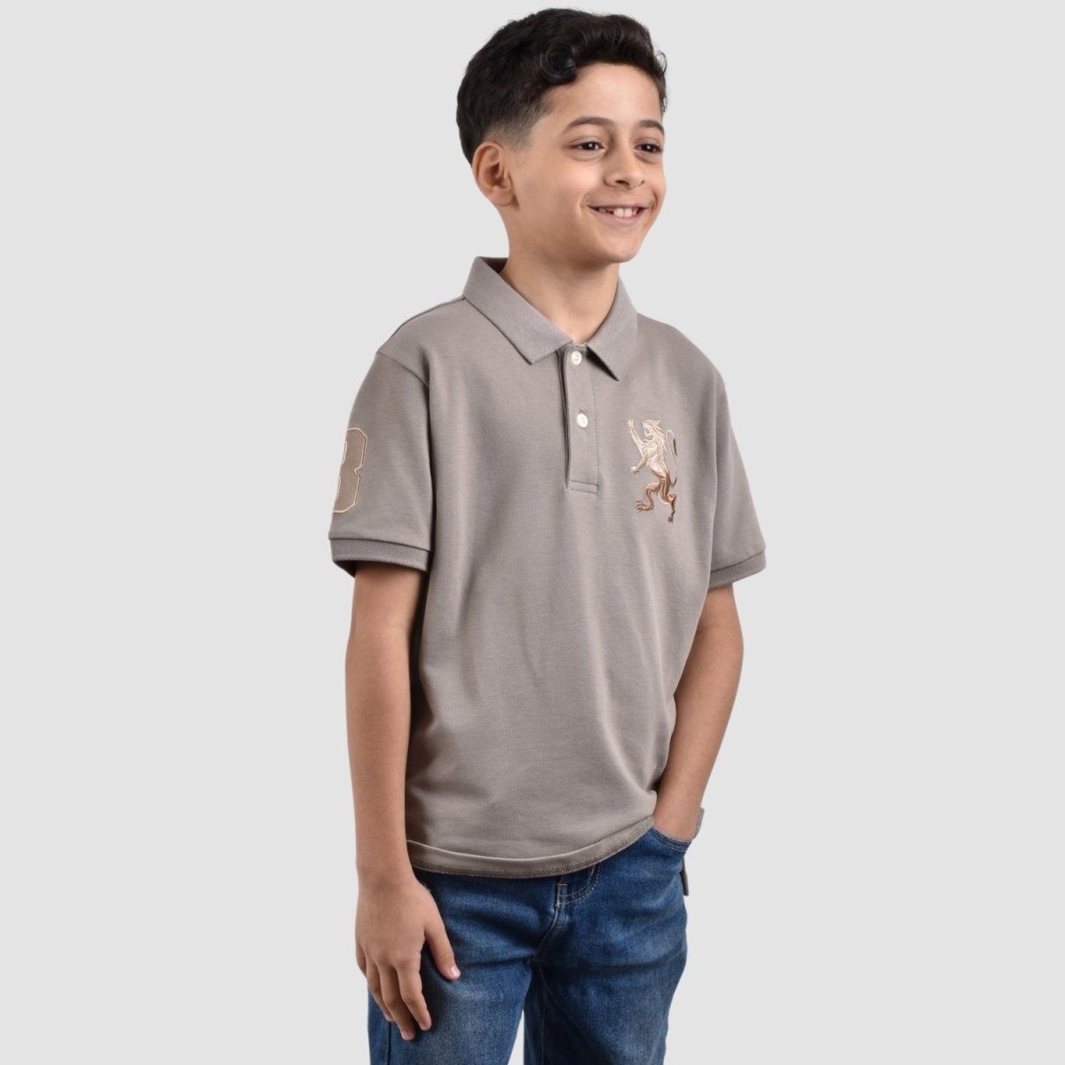 Giordano Junior Embroidery Short Sleeve Bold Polo - Premium Polo