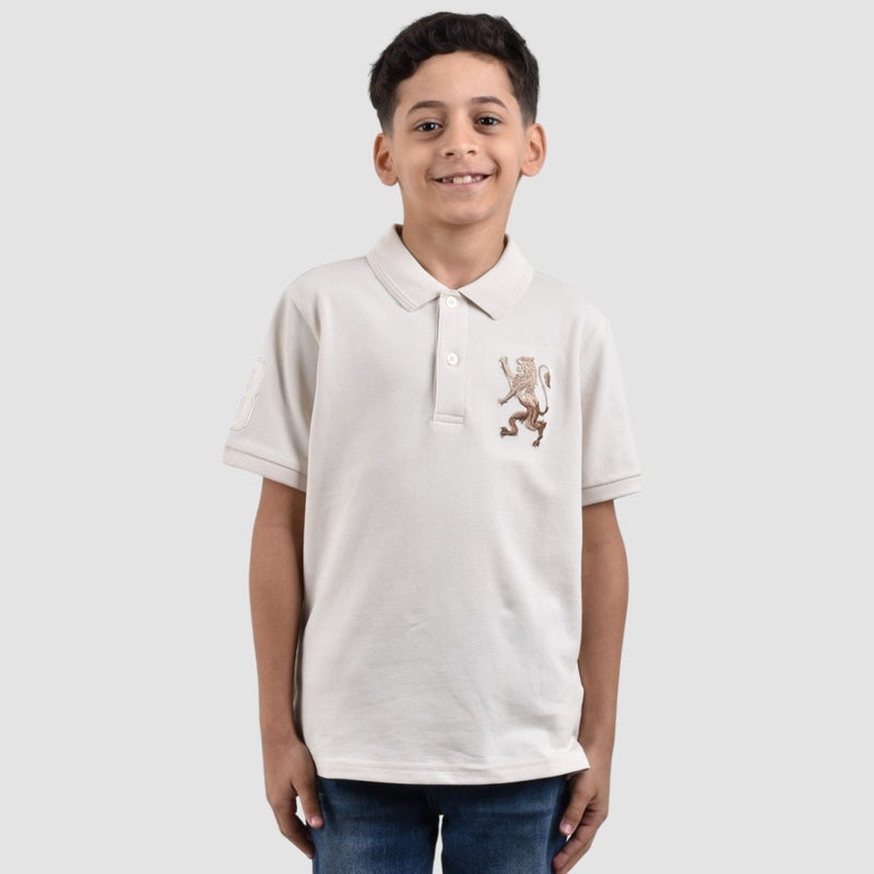 Junior Embroidery Short Sleeve Bold Polo 4 Y - Shop Giordano