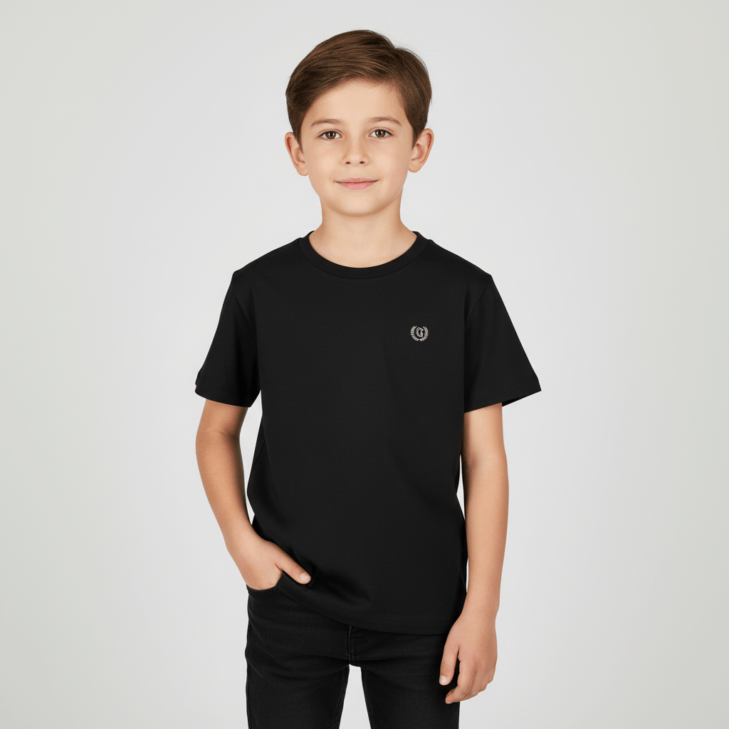 Junior Liquid Touch Embroidered Smart Tee - Soft Cotton Interlock 100 - Shop Giordano