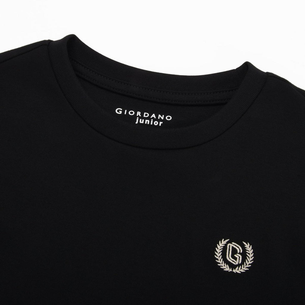 Junior Liquid Touch Embroidered Smart Tee - Soft Cotton Interlock 100 - Shop Giordano
