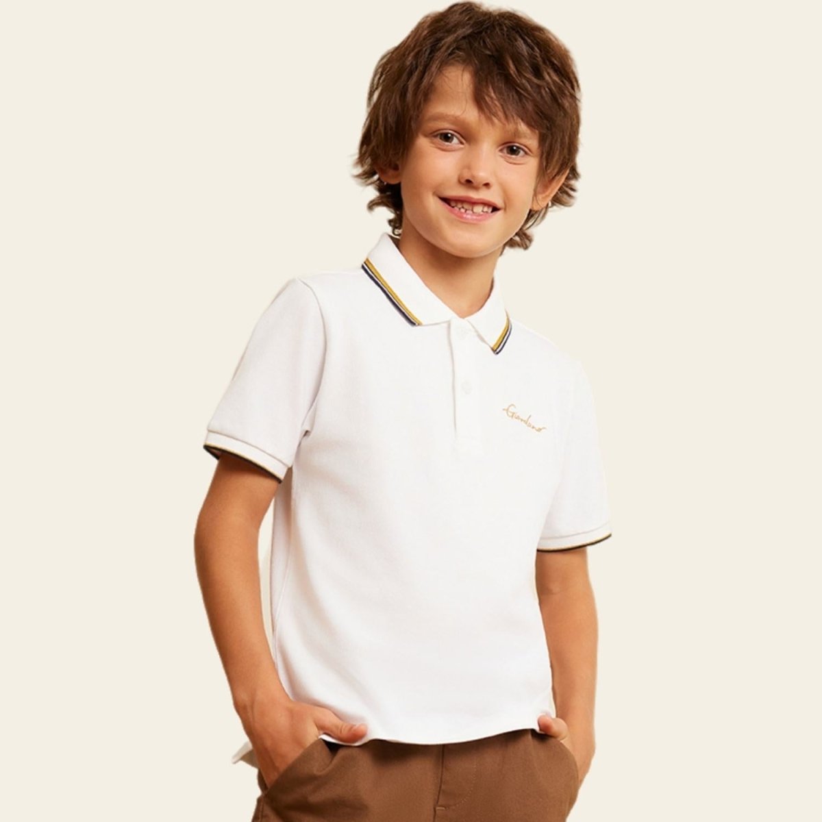 Junior Solid Color Polo - Giordano