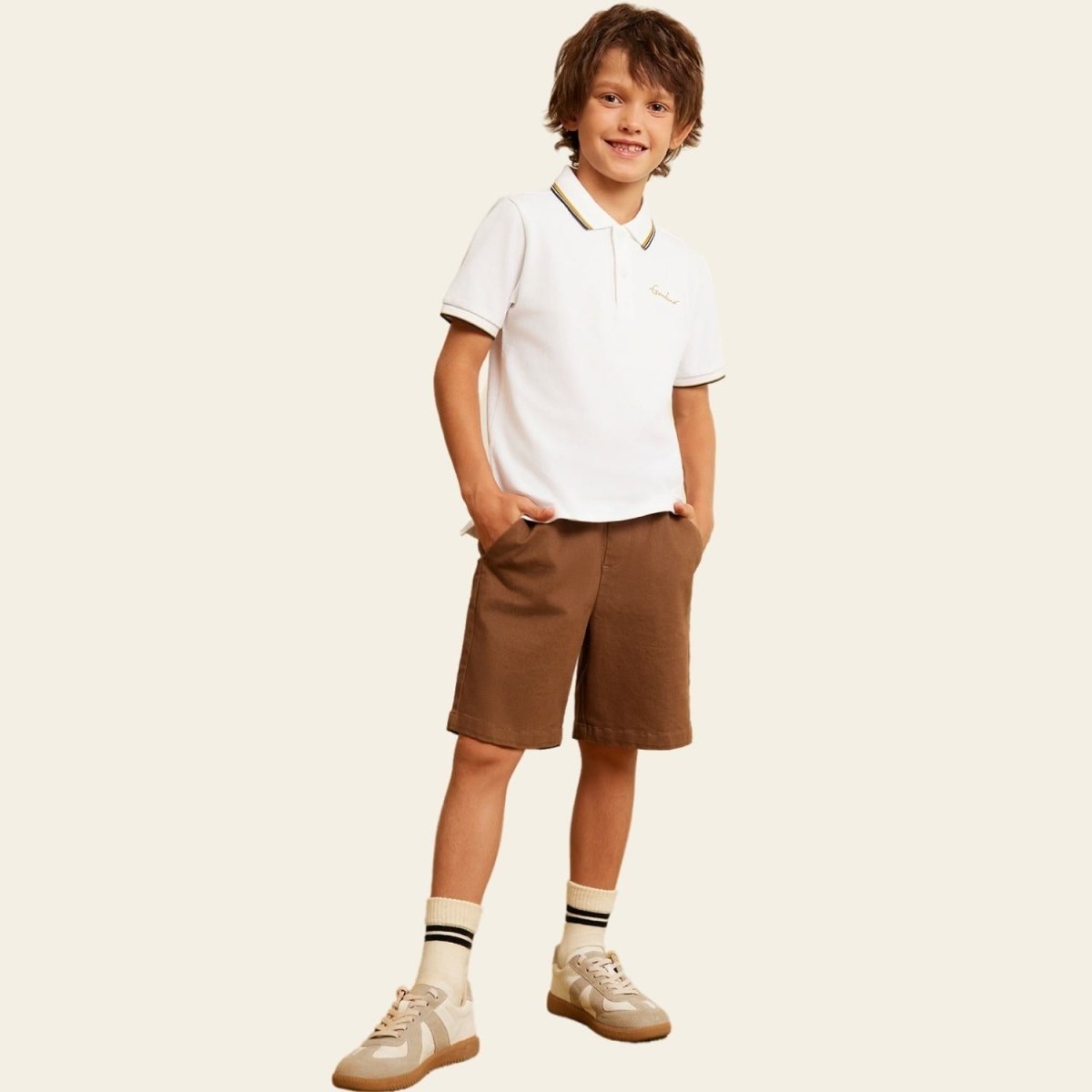 Junior Solid Color Polo - Giordano