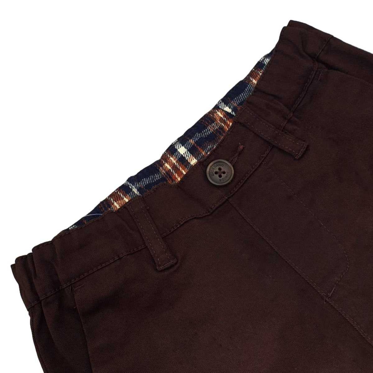 Junior Twill Stretch Mid Rise Regular Tapered Fit Elastic Waist Pants - Giordano