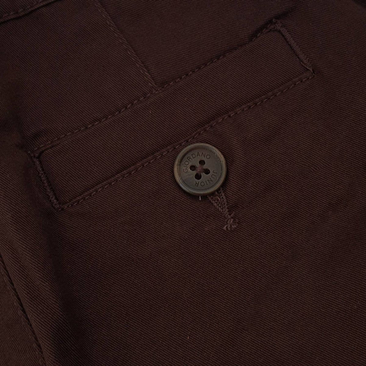 Giordano Junior Twill Stretch Mid Rise Regular Tapered Fit Elastic Waist Pants - Premium Pants