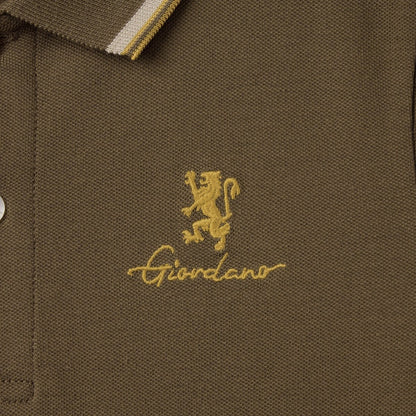 Junior's Slim Fit Cotton Pique Signature Embroidery Polo - Giordano