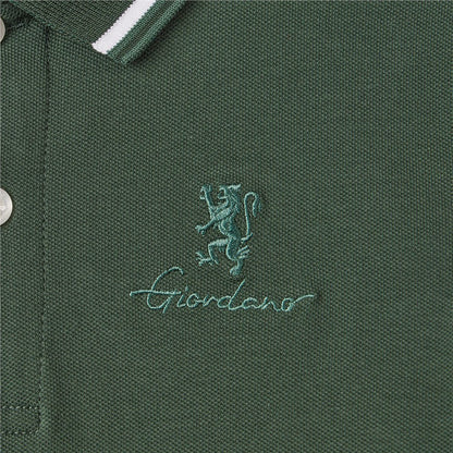 Junior's Slim Fit Cotton Pique Signature Embroidery Polo - Giordano