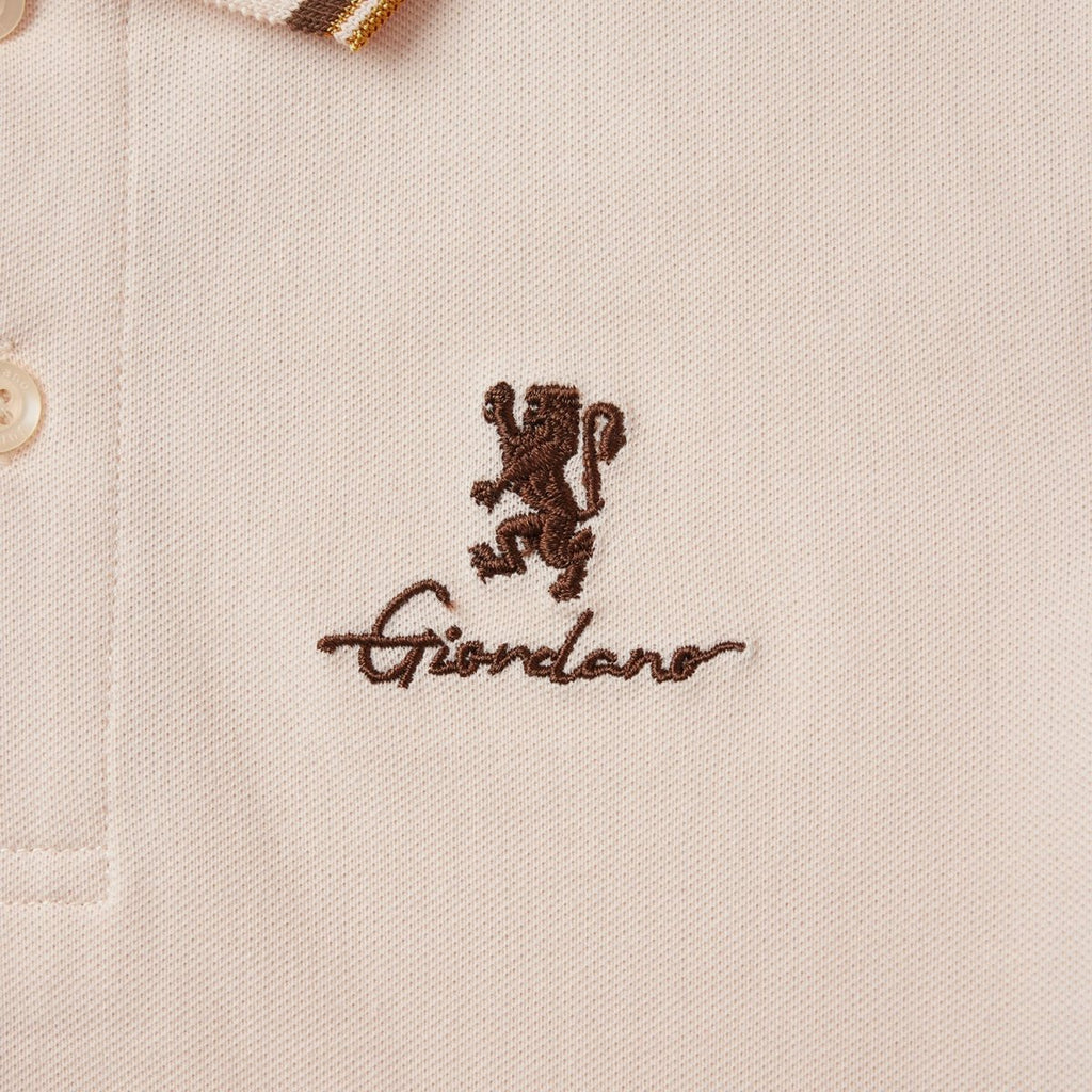 Junior's Slim Fit Cotton Pique Signature Embroidery Polo 100 - Shop Giordano