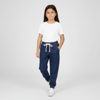 Kids' 100% Cotton Denim Joggers - Elastic Waist, Comfortable 4 Y - Shop Giordano