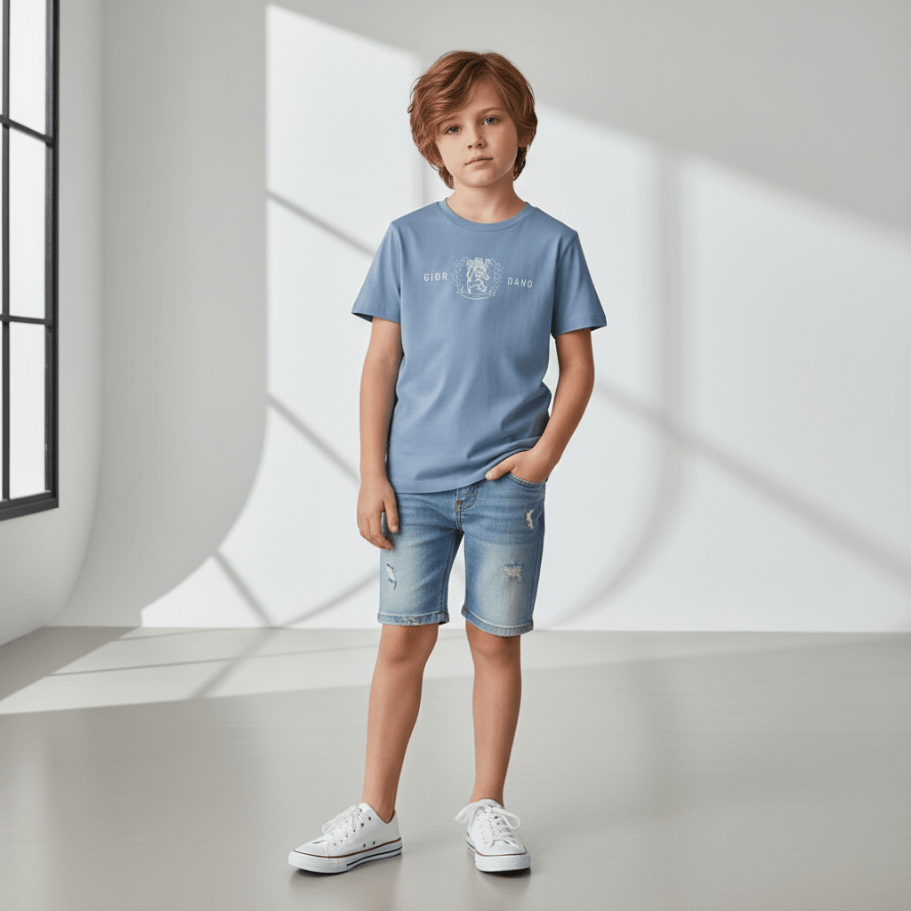 Kids’ Comfort Fit Cotton Crew Neck Print Tee 4 Y - Shop Giordano