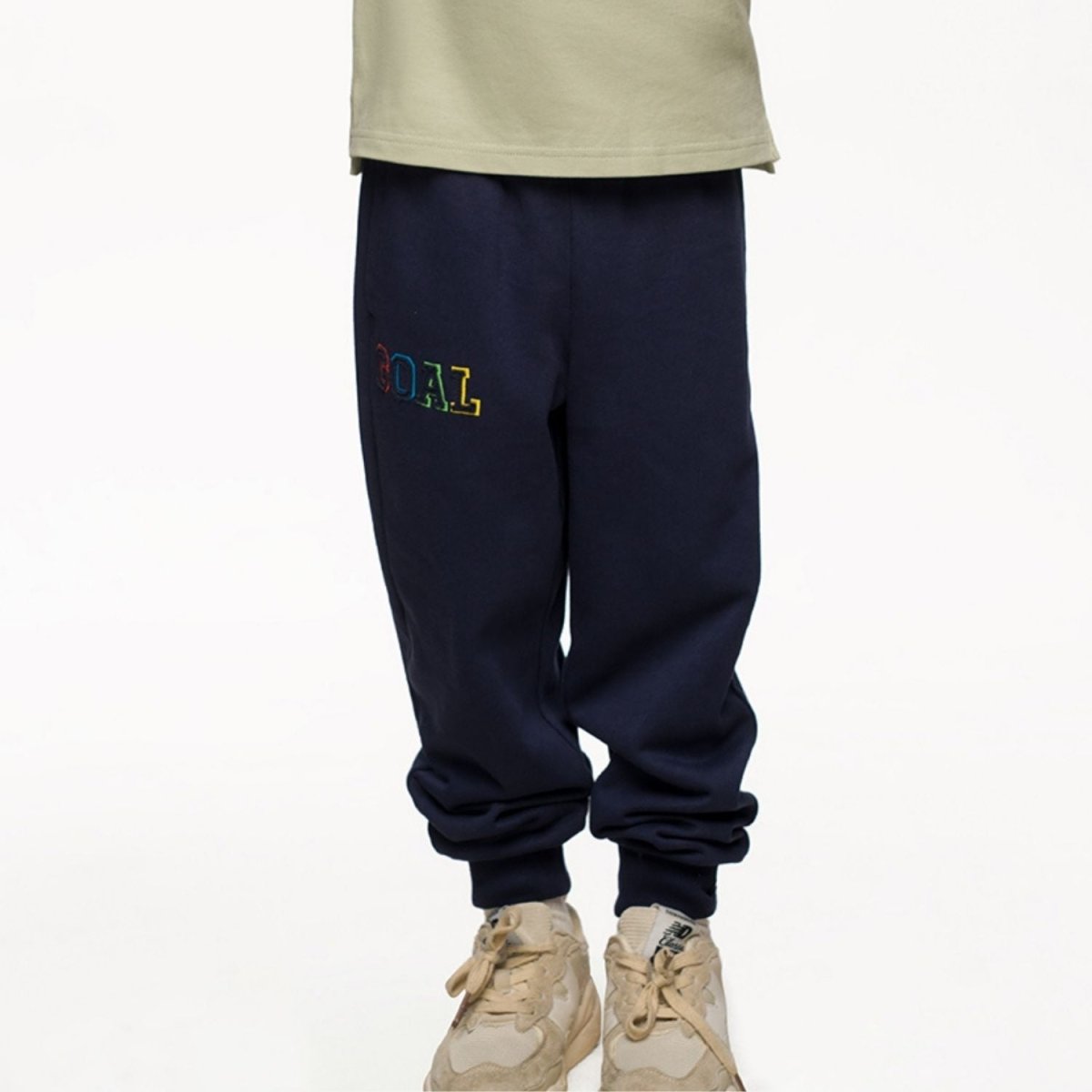 Kids’ Comfort Fit Cotton French Terry Elastic Waist Joggers - Giordano