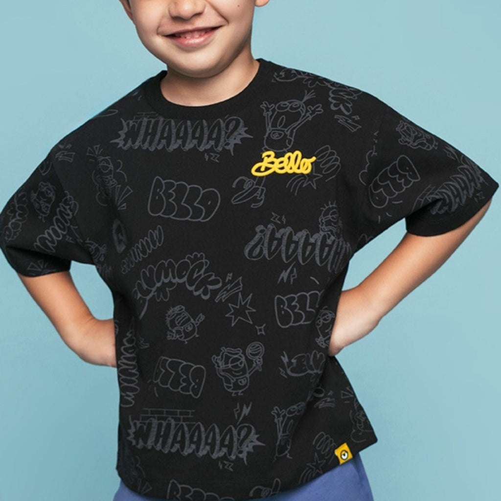 Kids’ Comfort Fit Crew Neck Print Tee | Minion Collection 4 Y - Shop Giordano