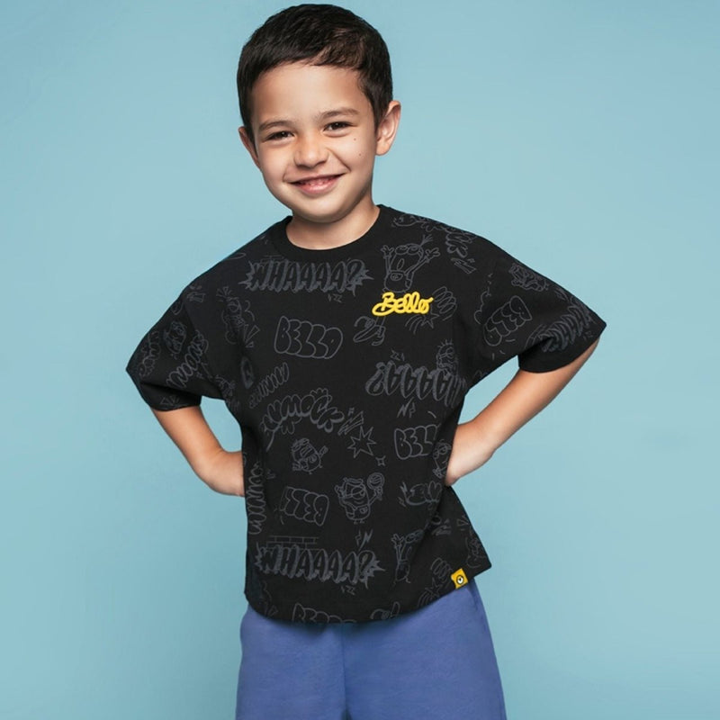 Kids’ Comfort Fit Crew Neck Print Tee | Minion Collection 4 Y - Shop Giordano